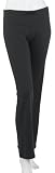 Soffe Women's Baby Rib Pant,Black,Small