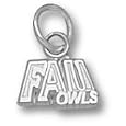 Florida Atlantic Owls "FAU Owls" 1/4" Charm - Sterling Silver Jewelry