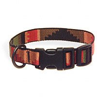 Bison Pet 3/4" Rasta Adjustable Nylon Dog Collar