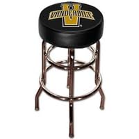 Vanderbilt Commodores Double Rung Vinyl Swivel Bar Stool 