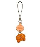 VANCA Craft Petit Mini Mascot Leather Dog Cell Phone Charms * BULLDOG *