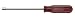 Xcelite L8M - 1/4 x 6 Magnetic Nutdriver, Red Handle