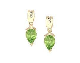 gold earrings,diamond earrings,peridot earrings