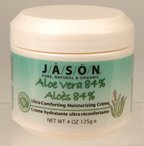 Aloe Vera 84% Creme w/Vitamin E - 4 oz ( Eight Pack)