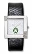 Boston Celtics Ladies Chrome Glamour Leather Strap Watch