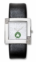 Boston Celtics NBA Womens Glamour Leather Watch