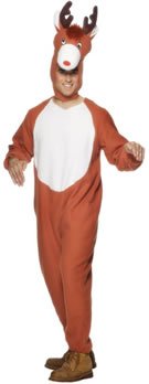 MENS REINDEER/RUDOLPH CHRISTMAS COSTUME 