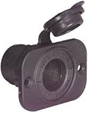 Marinco 12VRC SeaLink Deluxe Marine 12-Volt Receptacle (Black)