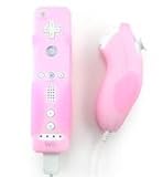 Nintendo Wii Remote and Nunchaku Controller Version 2.0 Super Grip Pink Sil ....