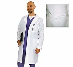 Meta Men's and Women's Unisex 40 Inch Labcoat With Three Outside Pockets And One Inside Pocket (White, X-Large)