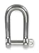 Dayton 2MWR8 Screw Pin Shackle, Body, 1500 Lb, 5/16 In