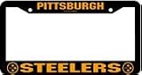 Pittsburgh Steelers Black Steel License Plate Holder