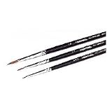 Adorama Retouching Brush Set, #000, #00 & #0 Size, for Retouching Black & White and Color Prints, Set of Three