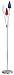 Red, White and Blue Three Light Cone Floor Lamp