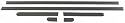 92-95 HONDA CIVIC FRONT DOOR MOLDING, Set Assy, 3DR, 6 PCS (1992 92 1993 93 1994 94 1995 95) H462005 Performance
