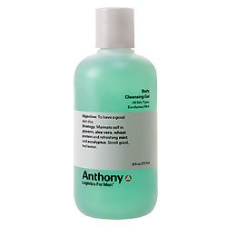Anthony Logistics for Men Body Cleansing Gel, Eucalyptus Mint, 8 Ounce