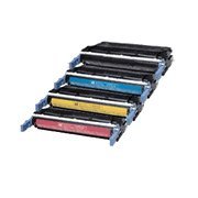 Full Set Of HP C9720A, C9721A, C9722A, C9723A Compatible Toner For HP Color LaserJet 4600 Series Printers - Price Includes One Each Of Black, Cyan, Magneta and Yellow