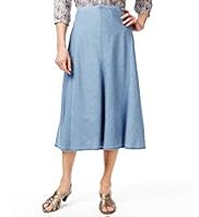 Classic Collection Pure Cotton Panelled Denim Skirt