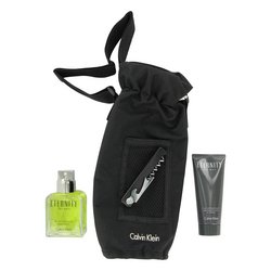 HealthPersonalCare: ETERNITY by Calvin Klein   Gift Set    3.4 oz Eau De Toilette Spray + 3.4 oz Hair and Body Wash Tube + Wine Carrier and Opener