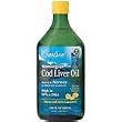 Carlson Labs Norwegian Natural Vitamin E Cod Liver Oil, Lemon, 16.9 ounce Glass Bottle