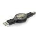 4FT USB A To B Retractable Cable