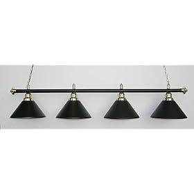 72 Brass - Black Finish Pool Table Light Billiard lamp by 