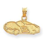 14k NASCAR Dale Earnhardt Number 3 Car Pendant