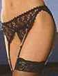 Lace Garter Belt. One Size or Queen Plus Size in Black, White or Red.