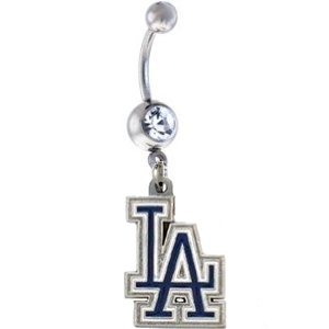 Los Angeles Dodgers MLB Sexy Belly Navel Ring