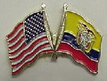 Ecuador & U.S. Lapel Pin