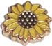 Clearly Charming Sunflower Floating Heart Locket Charm