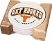 University of Texas Bevo Head 4 Absorbent Coaster Gift Set With Wooden Holder