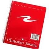 One Subject Notebook, Wirebound, 8 1/2"x7", Brite Covers (ROA12010) Category: Ruled and Subject Notebooks