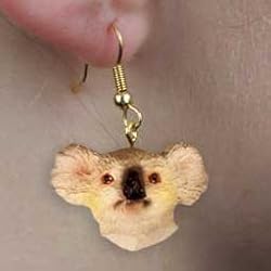Koala - Zoo Animal - Figurine Jewelry - Earrings