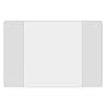 Doppelh�lle, PVC 140my, links und rechts je eine Einstecktasche, glasklar