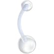 BIOPLAST Cool Clear Belly Ring
