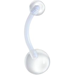 Bioplast Cool Clear Belly Ring