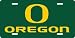 Oregon Ducks Green Laser Cut License Plate - SET OF 6 - Sports Merchandise