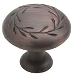 Buy : Amerock BP1581-ORB Inspirations Leaf 1-1/4-Inch Diameter Knob, Oil Rubbed Bronze