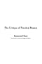 The Critique of Practical Reason
