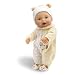 Toys : Wild Planet Water Babies 13" Caucasian Infant Yellow Teddy Bear with Alphabet Print Sleeper