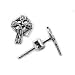 Sterling Silver Celtic Knot Cross Stud Post Earrings