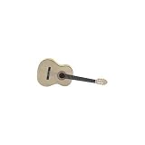 Maxam 40 Inch Classic Six String Guitar High-Gloss Natural Colored Wood Tone Finish