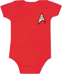 Star Trek Uniform Infant Baby Onesie Romper