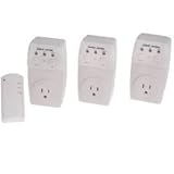 TRIPLE SUPER SWITCH REMOTE CONTROL WALL OUTLET