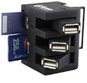 Duronic All In One/COMBO USB 2.0 Memory Card Reader with 3 USB Hub Port