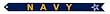 Navy Blue Star Service Streamer