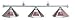Alabama Chrome Sconce Billiard Light - 58 - NCAA Team