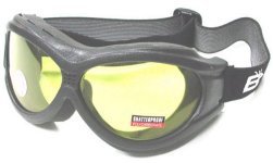 Childrens Toyshop  Sporting Goods : Birdz Eyewear - The Buzzard - Motorcycle Goggle Fits Over Glasses Yellow Lens