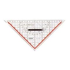 Rumold TZ- und Geometriedreieck/1058 32,5cm transparent Kunststoff